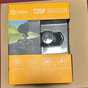 YADA 720P Roadcam Dashboard Camera - Black & Orange Packaging